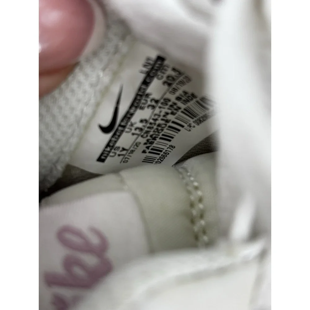 Nike Air Force ONE 1 Low Floral‎ WhiteLight Arctic PinkMetallic Silver 1YUK13.5